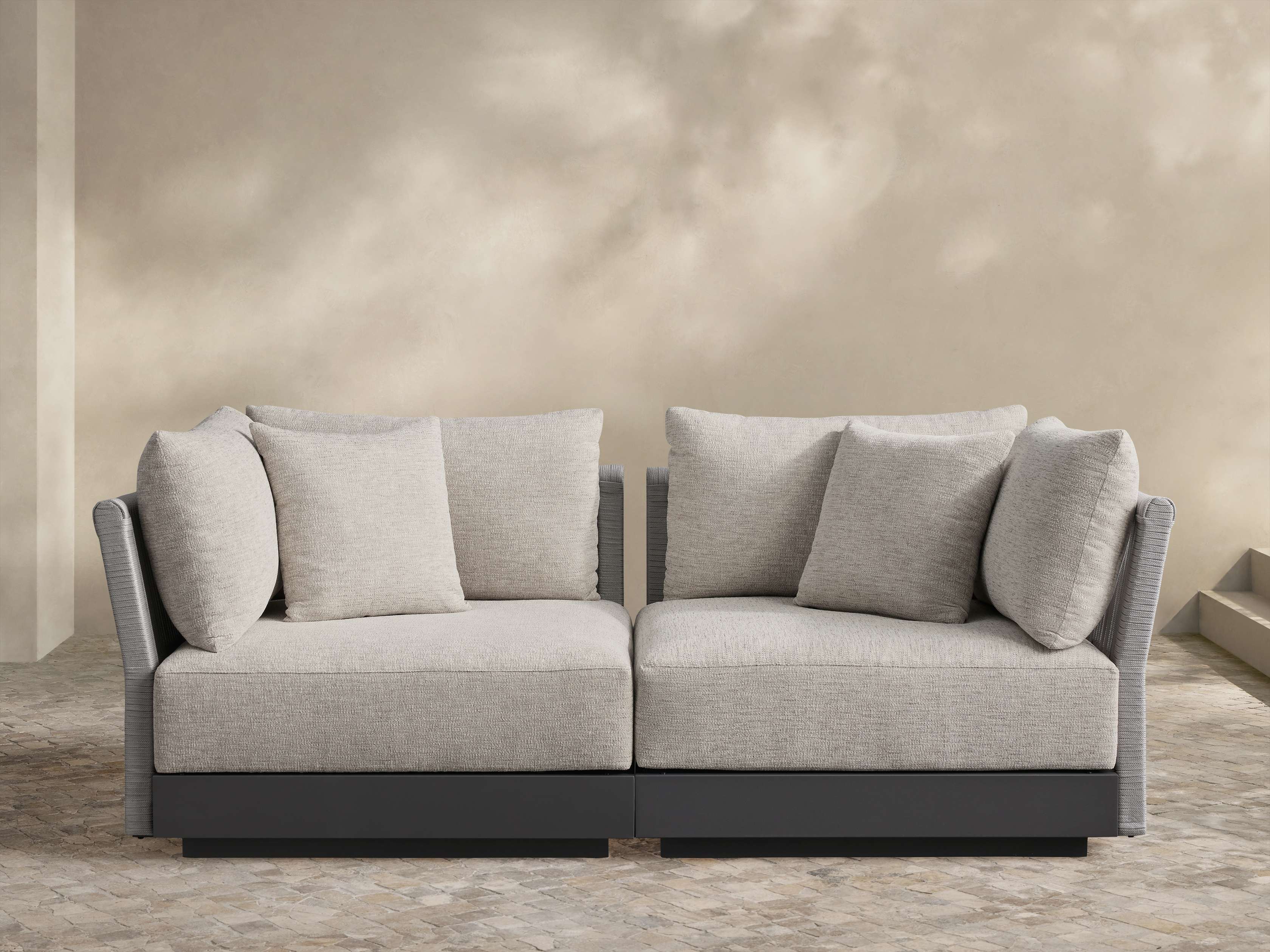 Naxos Outdoor Two-Piece Modular Sofa – Arhaus