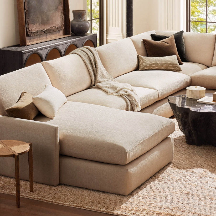 Chaise Sectional Outline Drawing