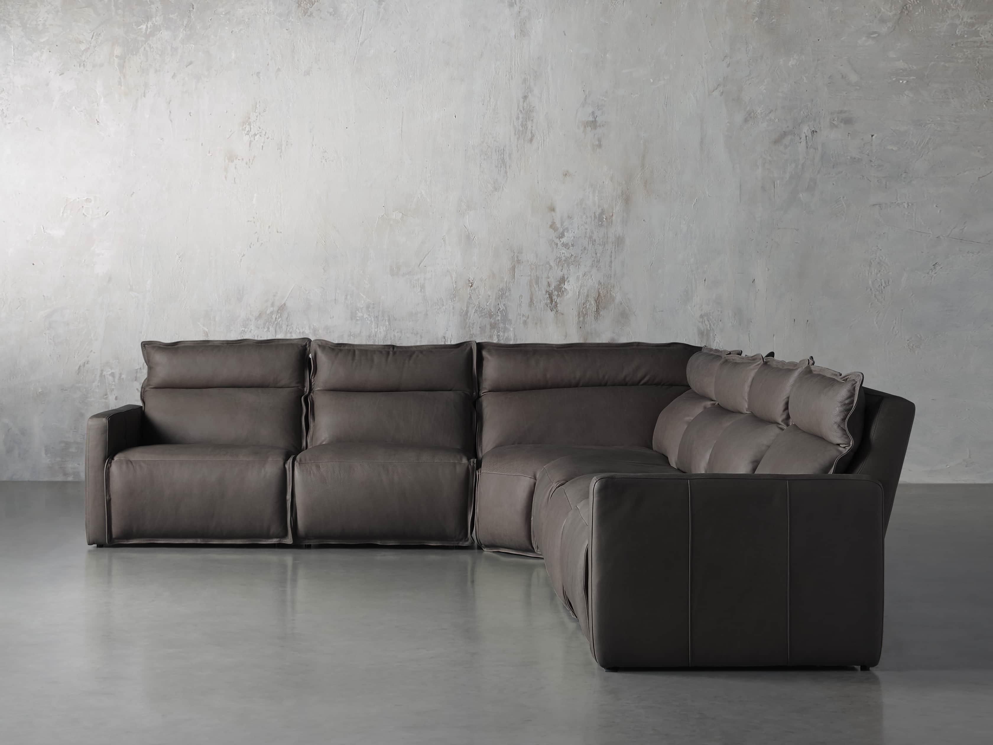 Rowland Leather 6-Piece Motion Sectional Sofa
