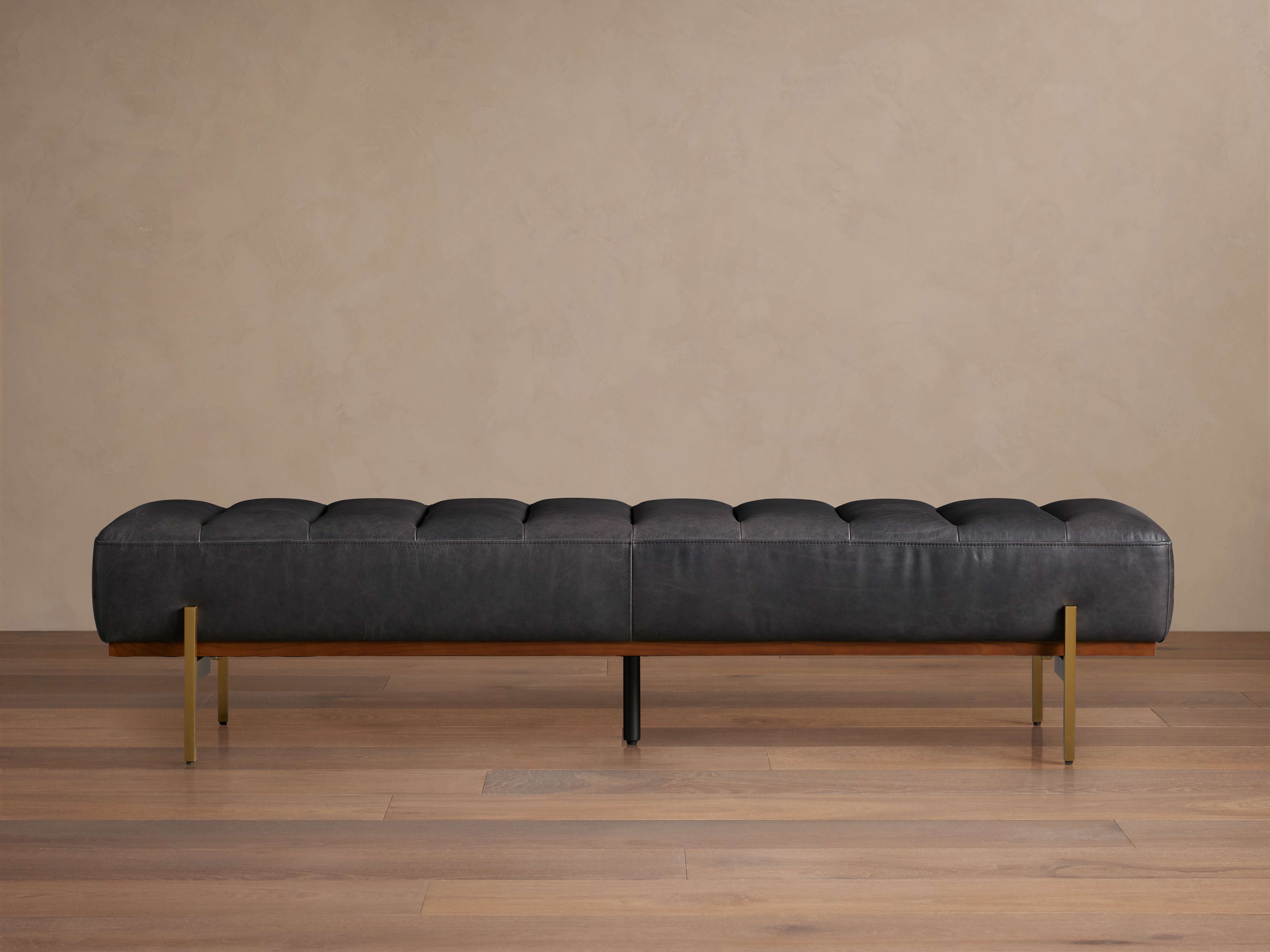 Lansing Leather Bench - Durable & Stylish Seating