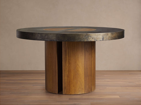 Acacius Round Dining Table - Thumbnail 3