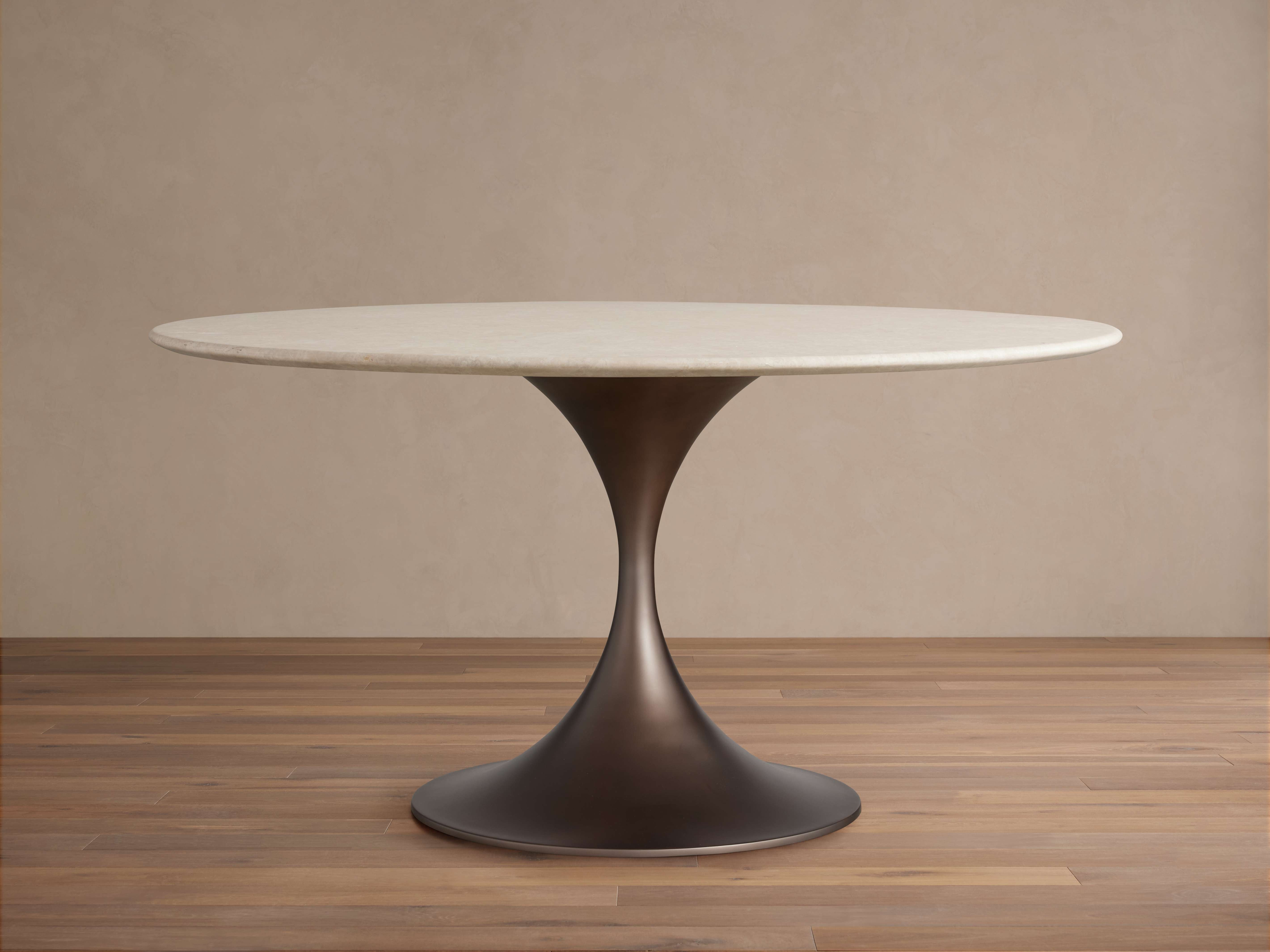 Saint Germain Round Stone Dining Table - Elegant Design