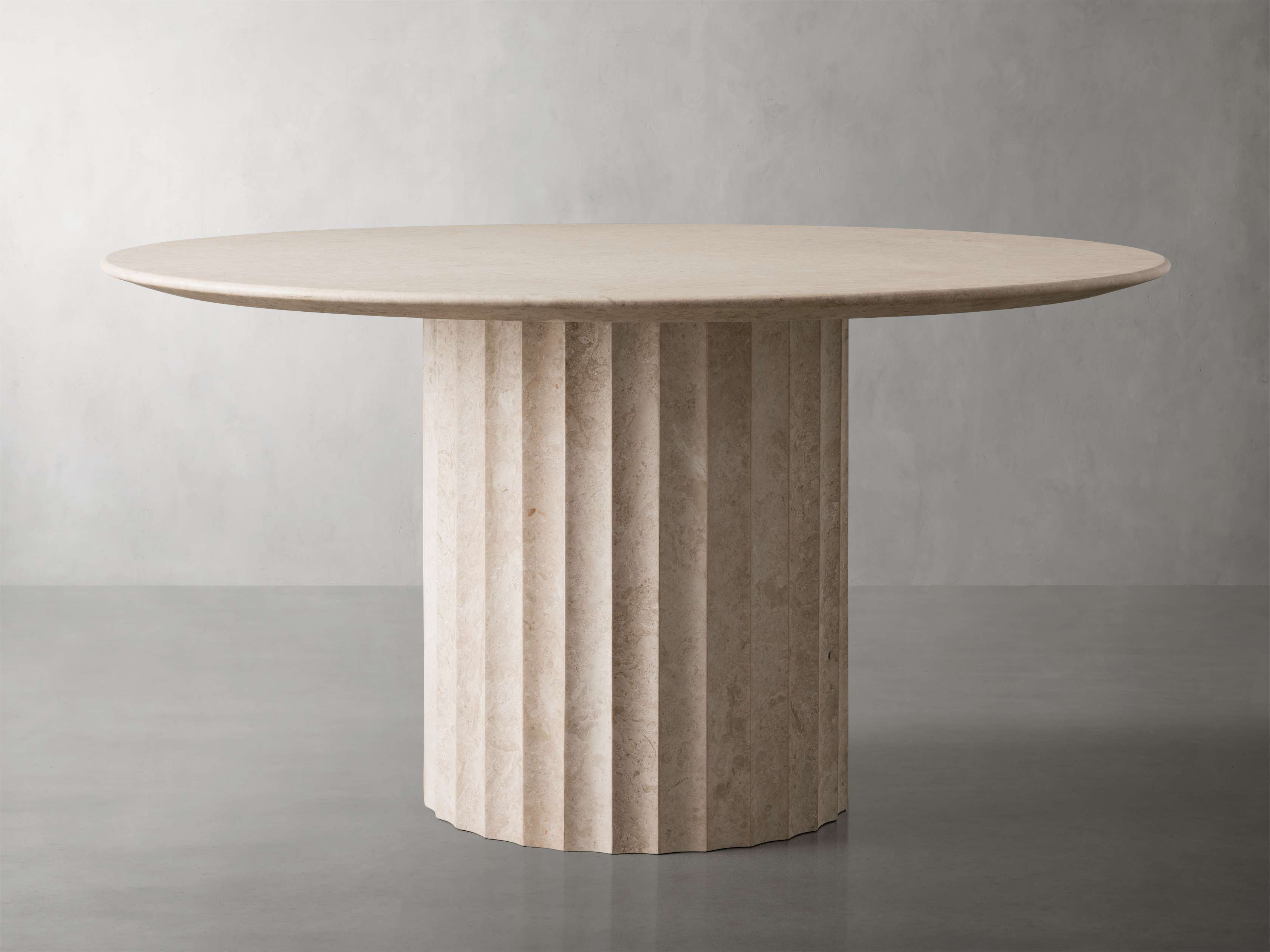 Danae 48" Round Stone Dining Table - Elegant & Durable