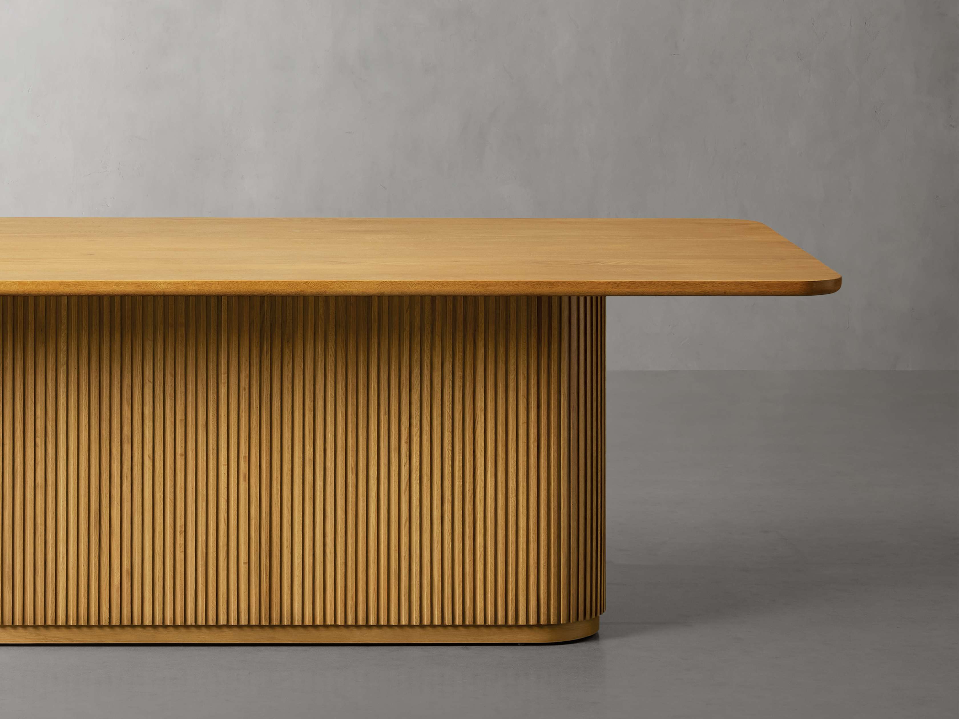 Finnley Wood Dining Table - Honey & Ebony Finish