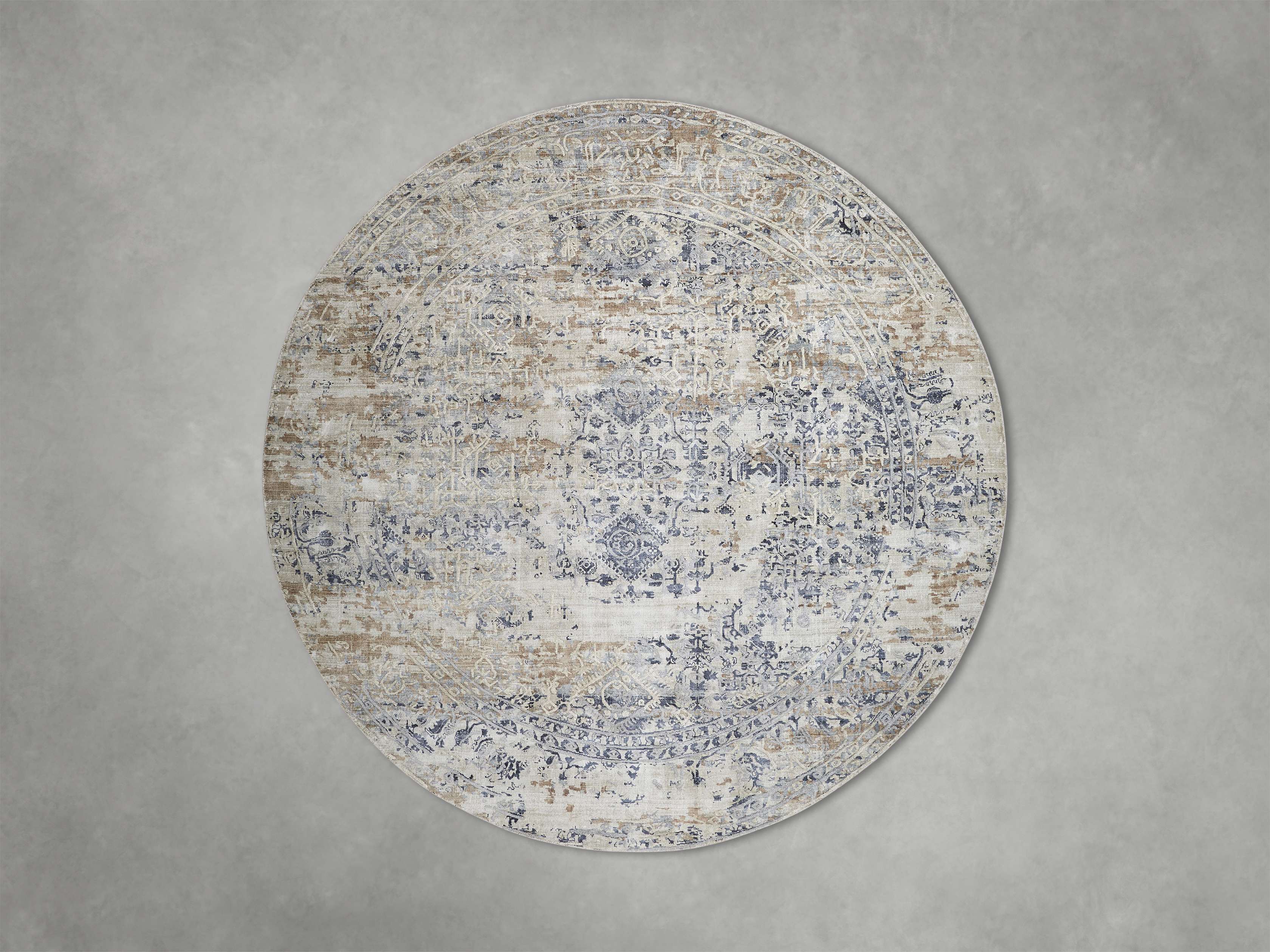 Harlowe Round Rug - Stylish & Durable Floor Decor