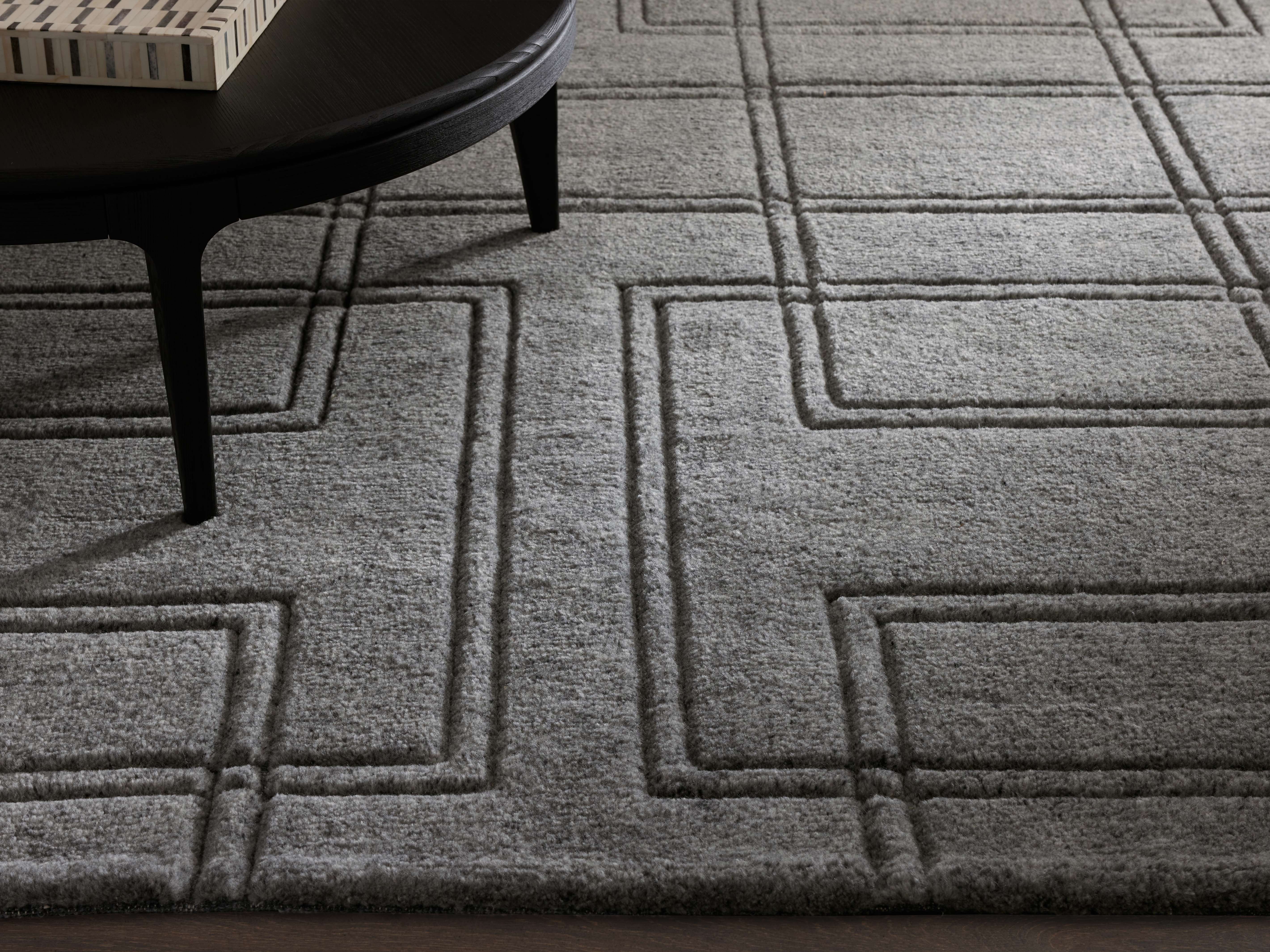 Asher Hand-Knotted Charcoal Rug - Stylish & Durable