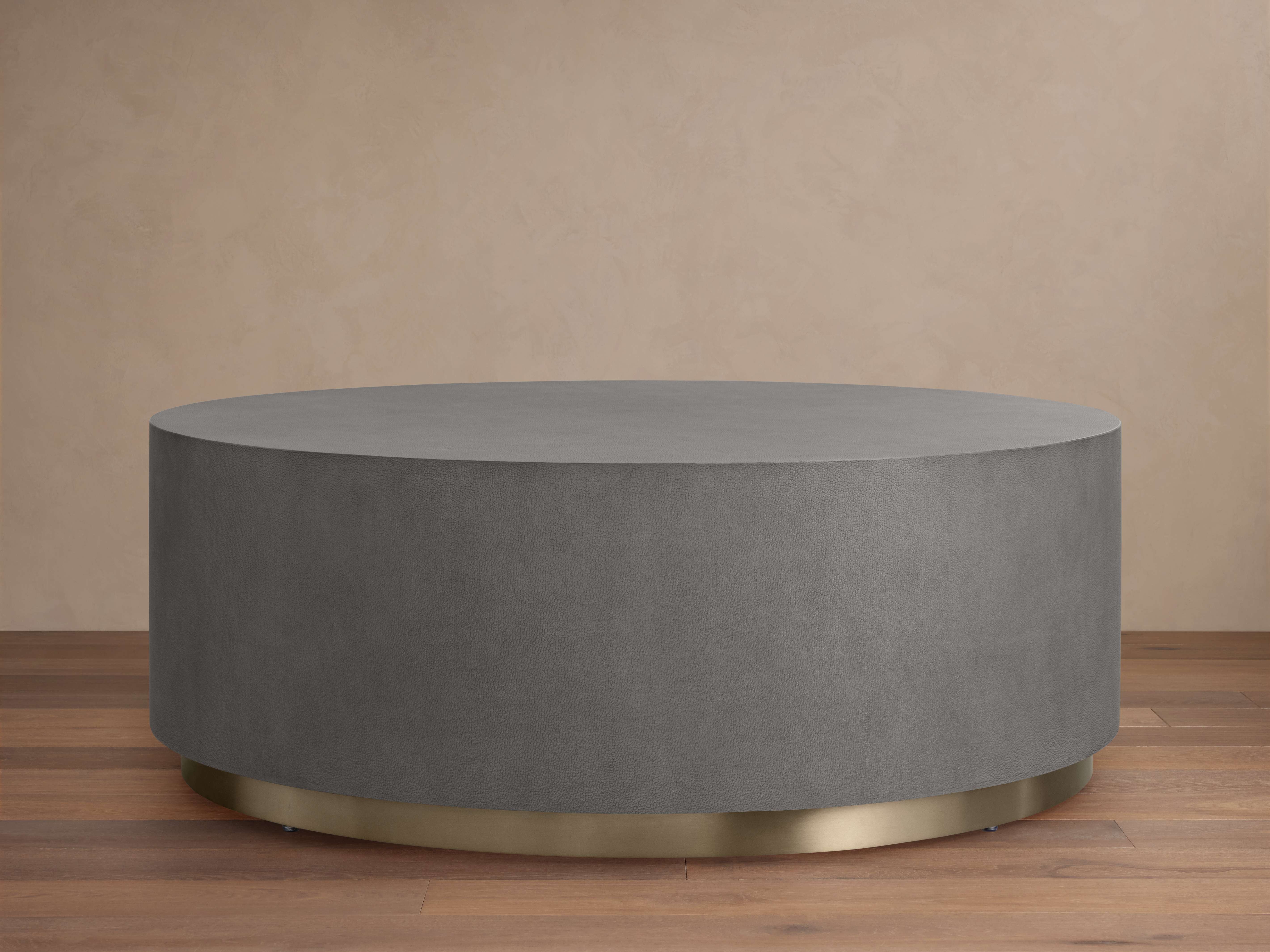 Malone Round Plinth Coffee Table - Stylish & Modern