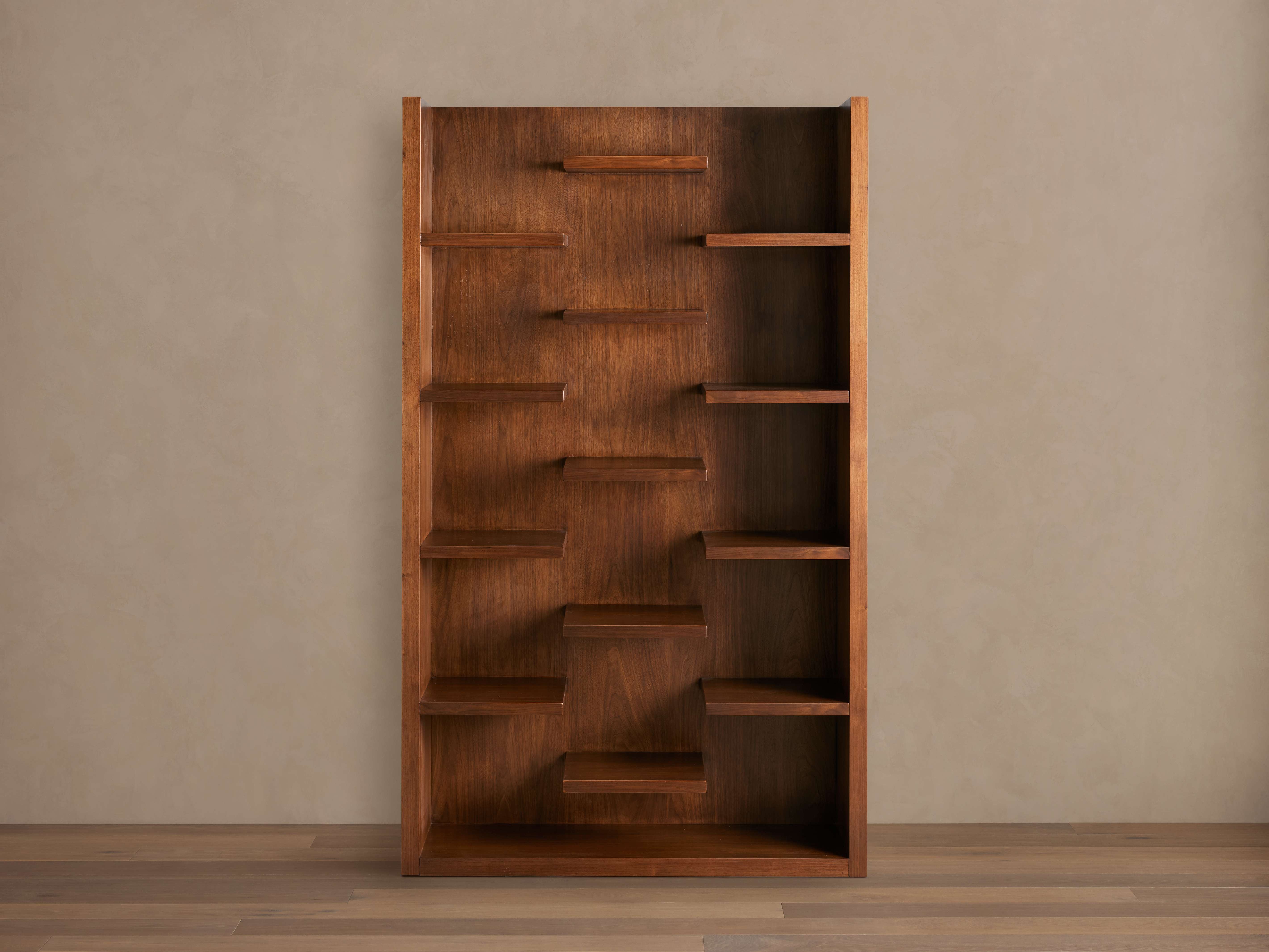 James Bookcase - Classic Walnut Finish | Stylish Storage