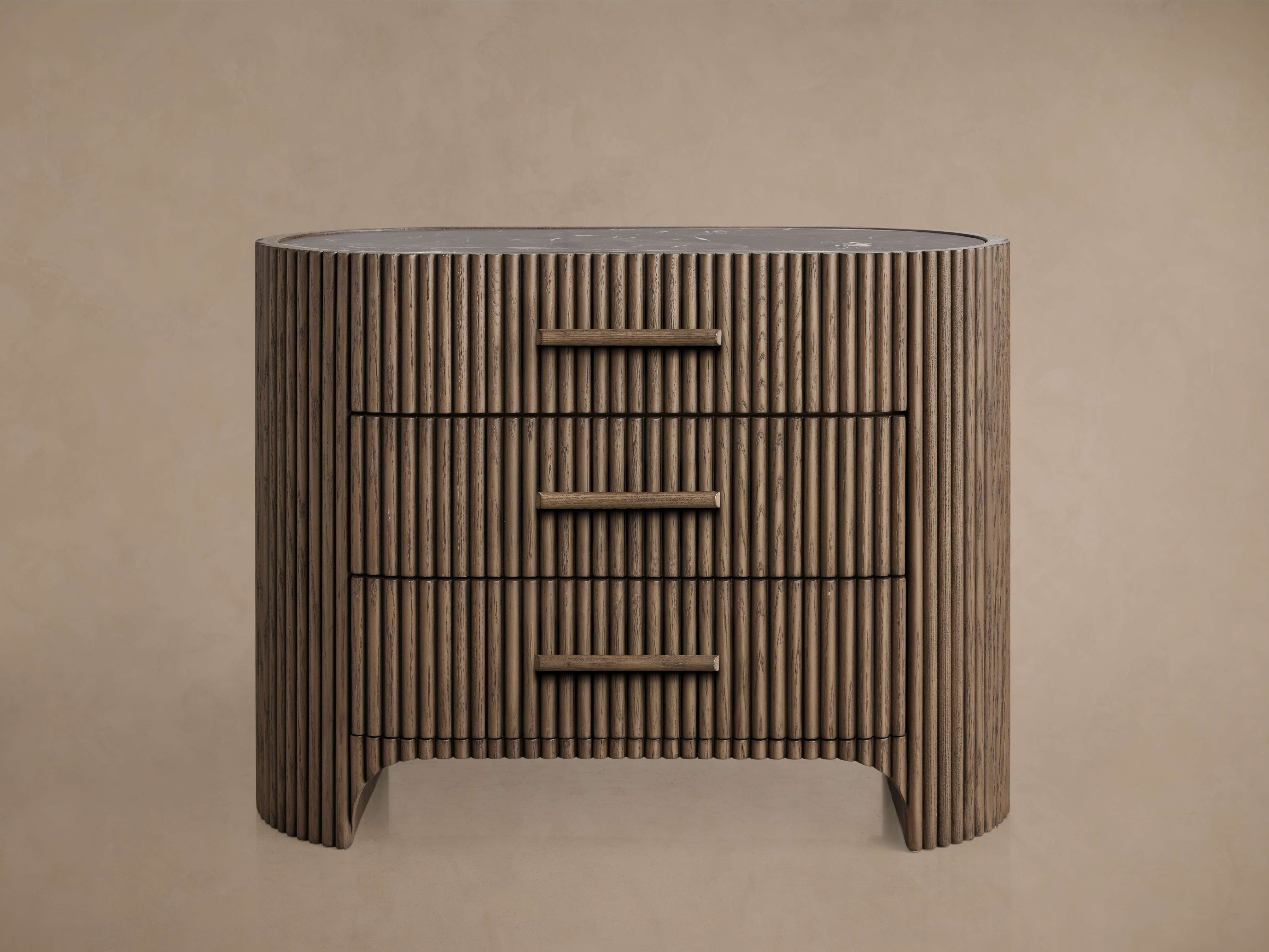 Astor Nightstand - Elegant Oak Wood Design