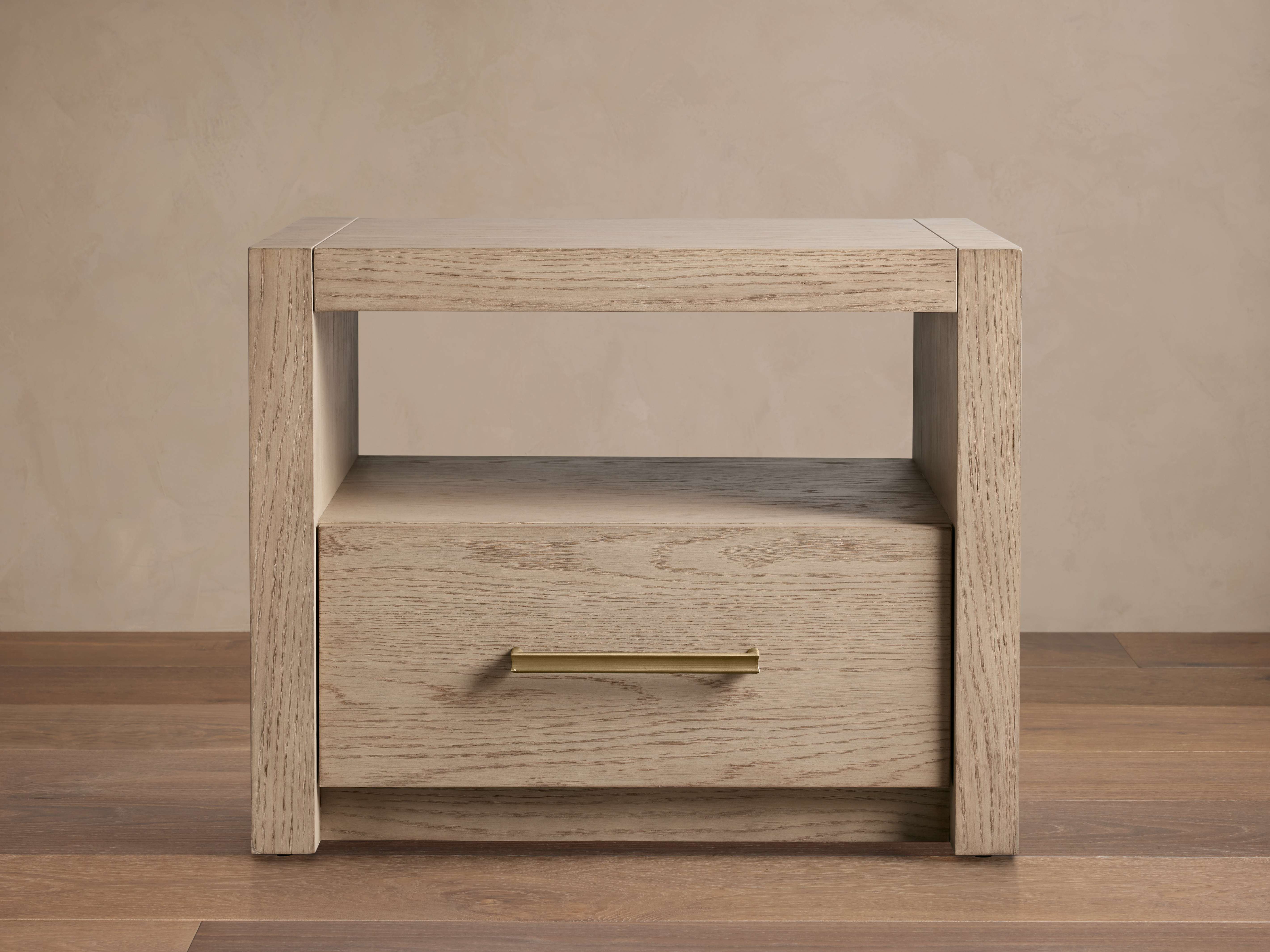 Bodhi Open Nightstand - Solid White Oak | Eco-Friendly