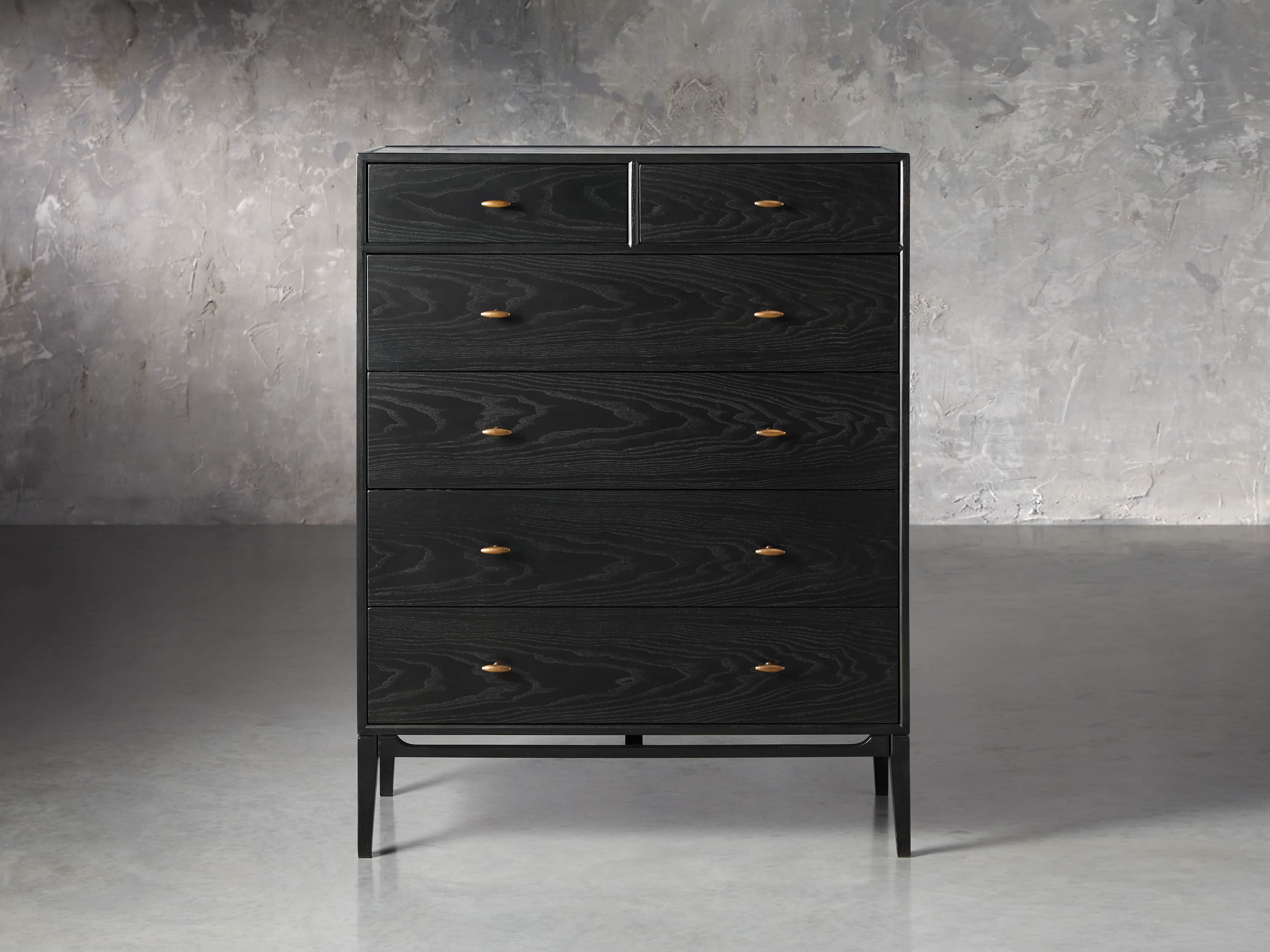 Brock Six-Drawer Dresser - Solid Ash Wood Elegance