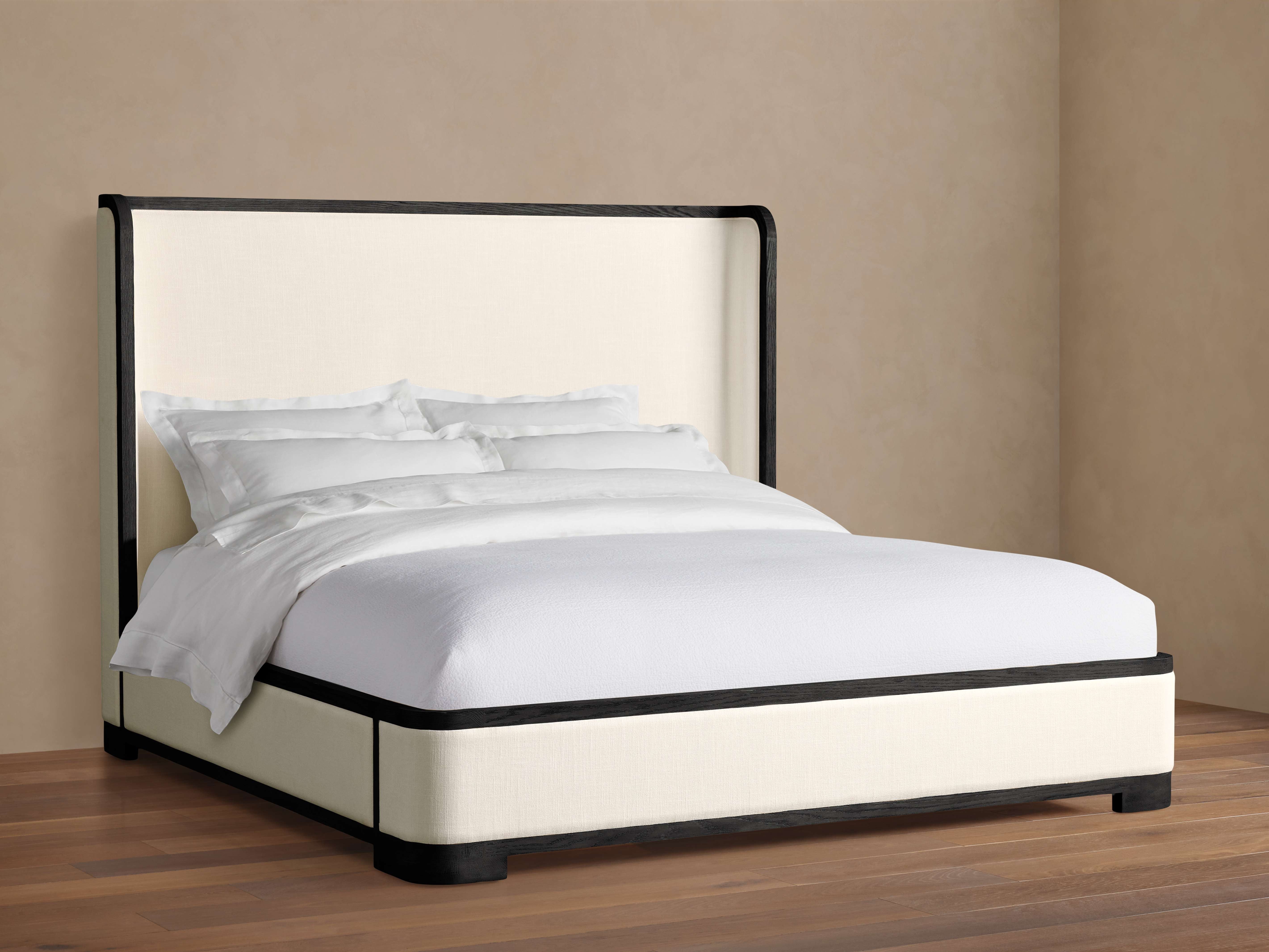 Darien Curved Shelter Bed - Oak Wood Low Footboard