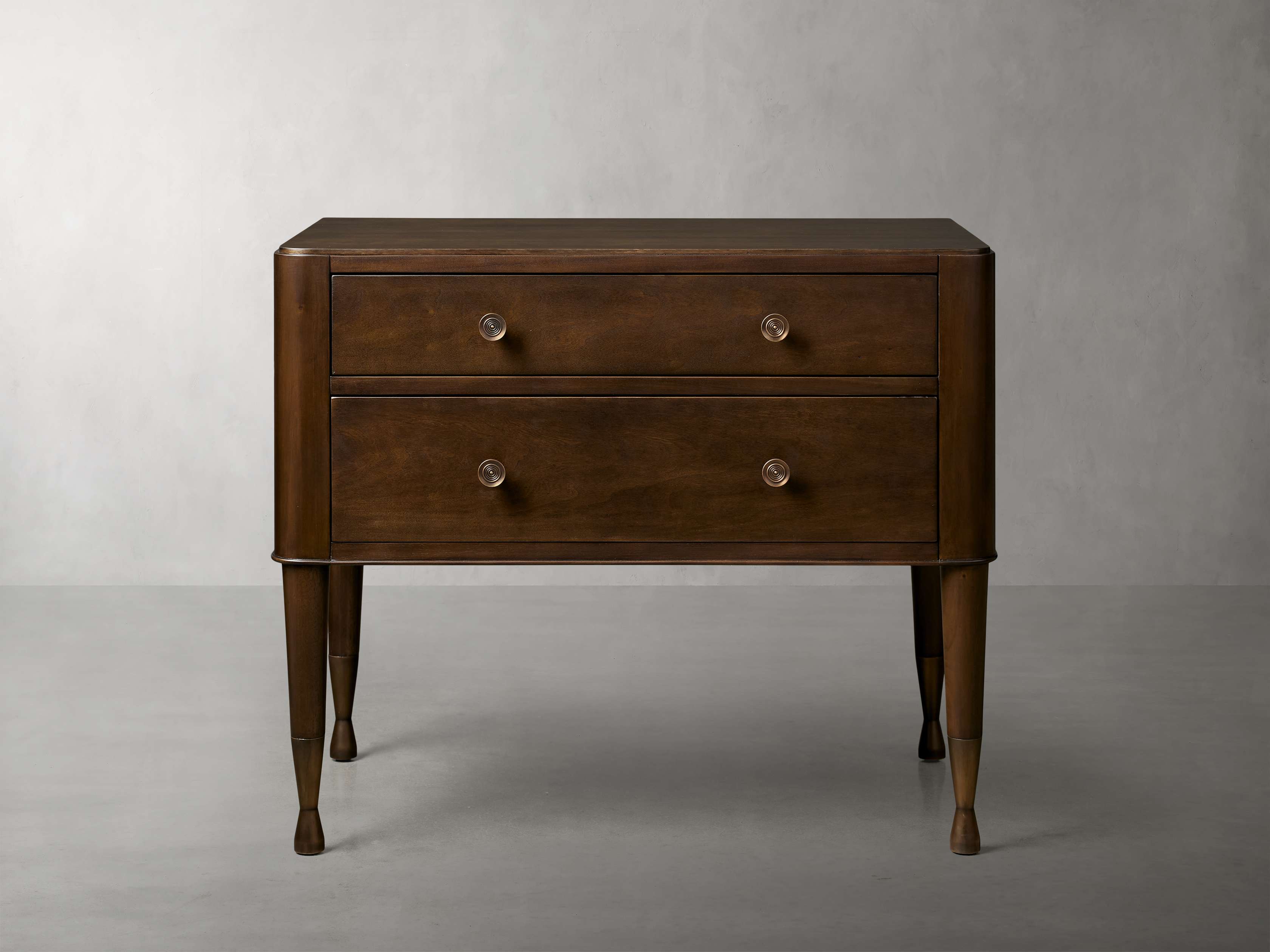Laurent Nightstand - Solid Mahogany & Cherry Wood