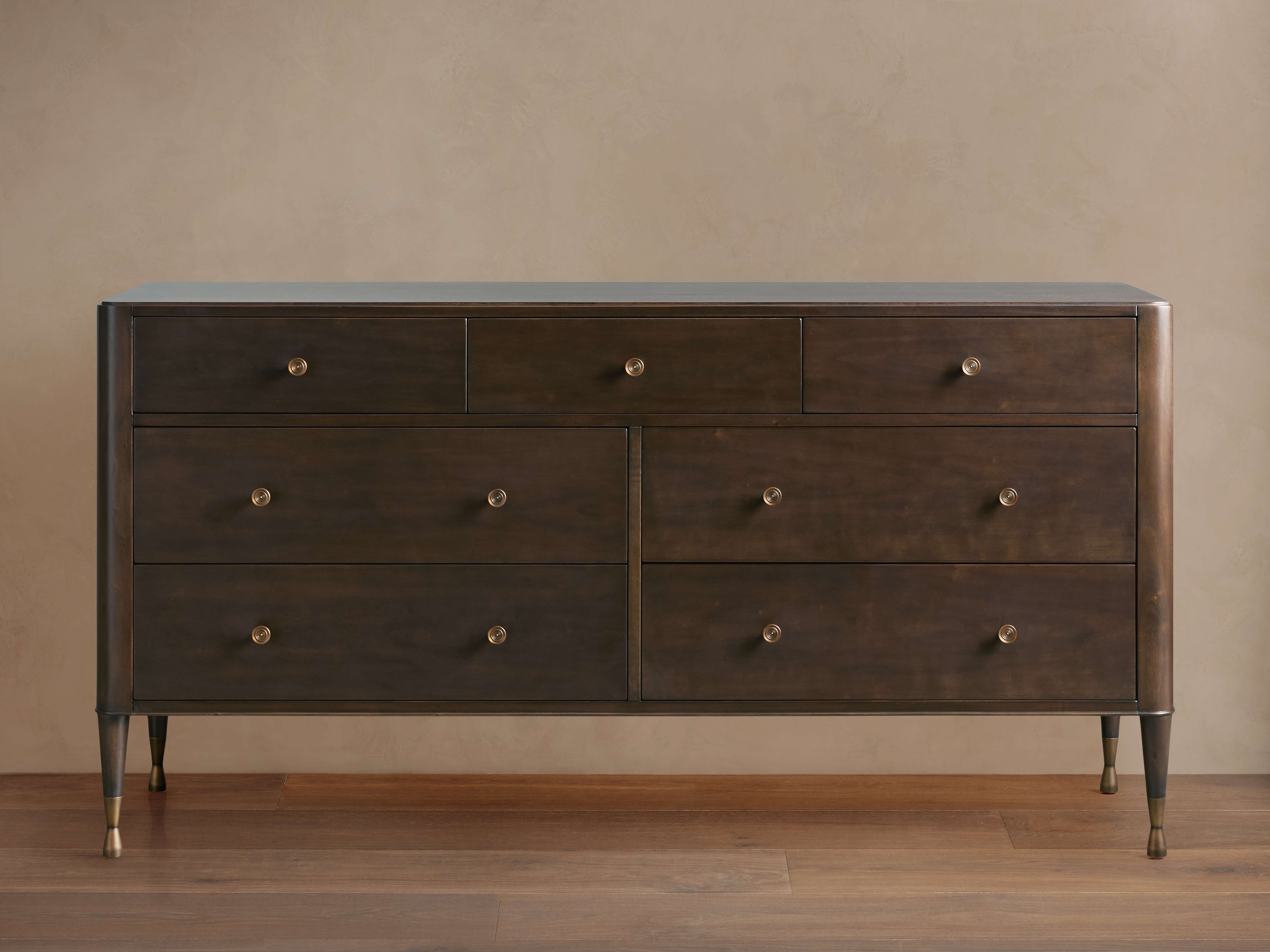 Laurent Seven-Drawer Mahogany Dresser - Elegant Storage