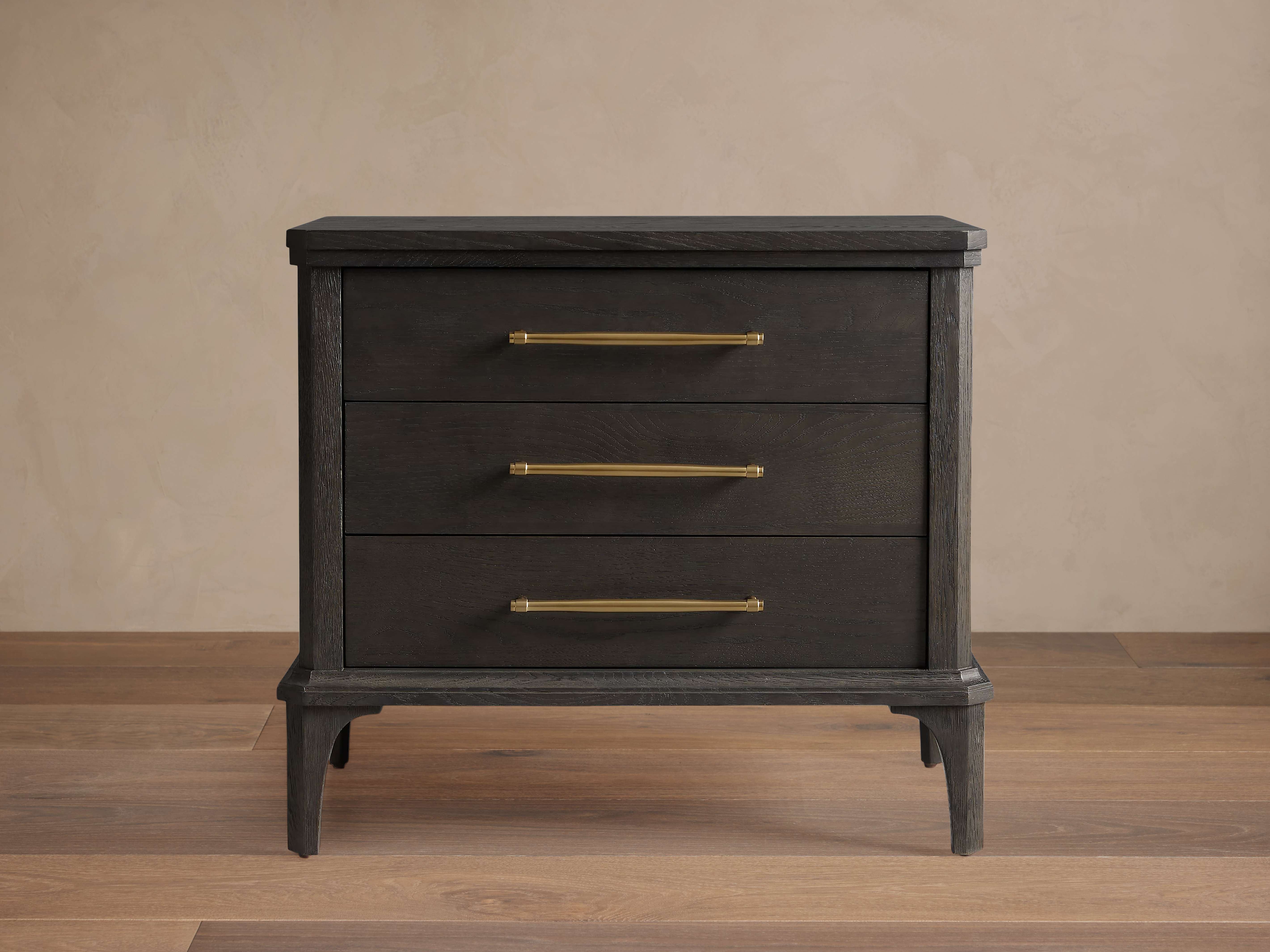 St. Martin Oak Closed Nightstand | Handcrafted Elegance