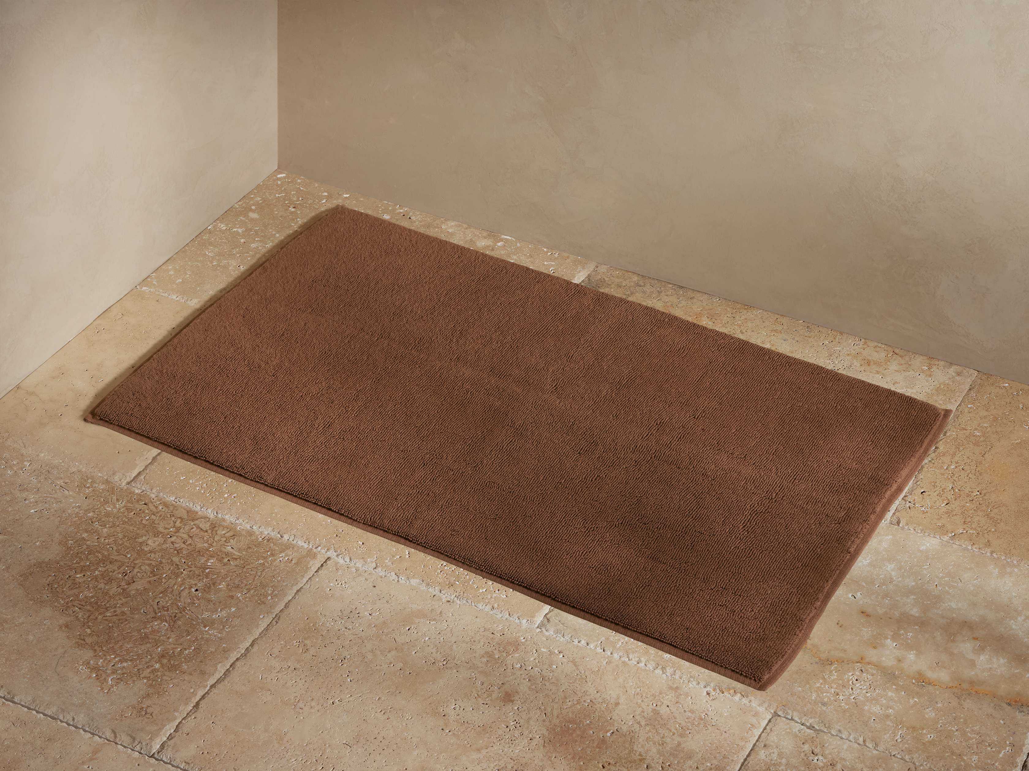 Luxe Turkish Bathmat, Large, Clay