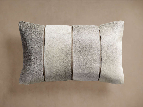 Channel-Stitch Hide Lumbar Pillow – Arhaus