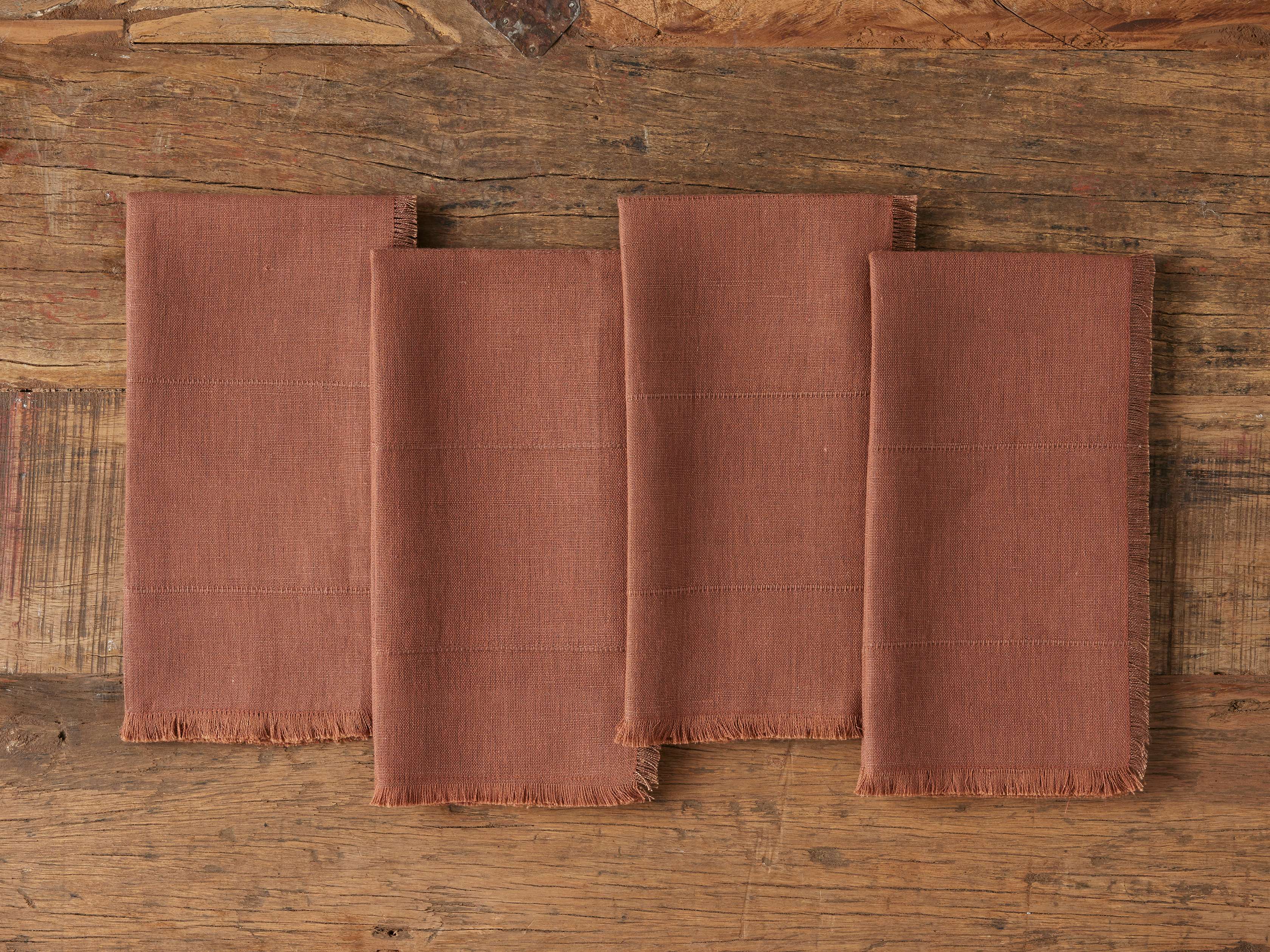 Linen Napkins (Set of 4) in Cinnamon