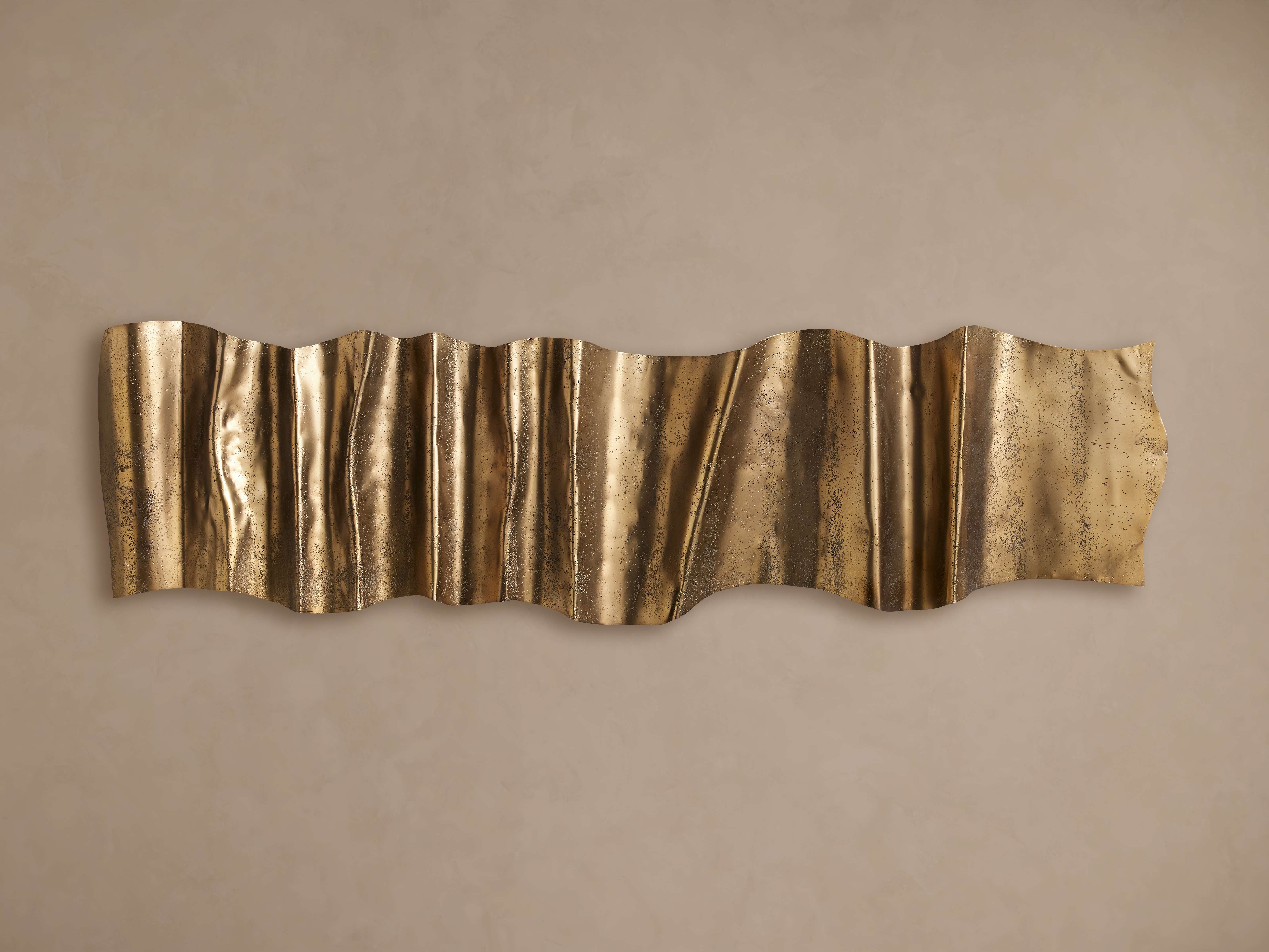 Ridges Sculpture - Unique Handmade Aluminum Art