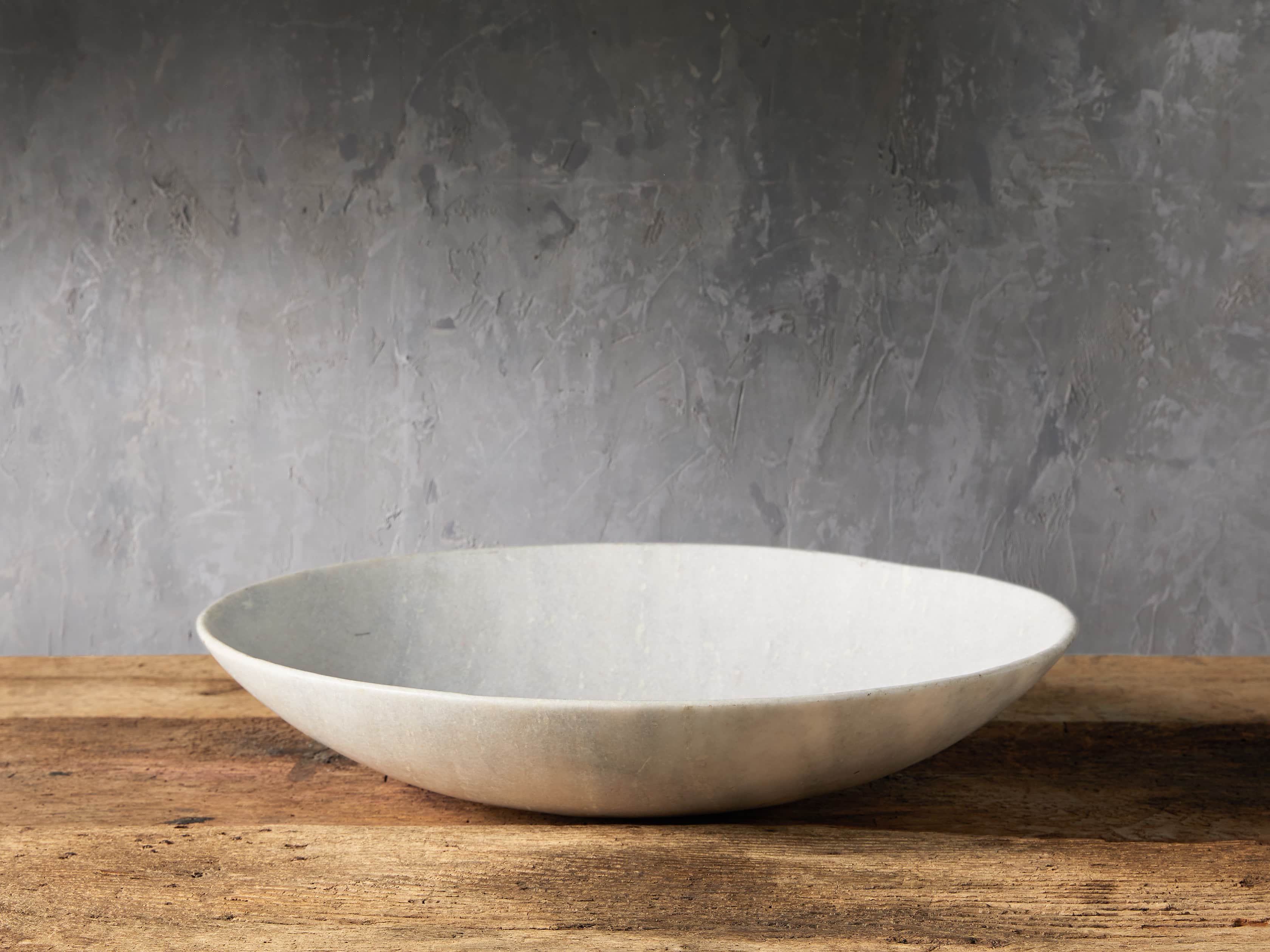 Elegant White Marble Bowl - Handcrafted Decor