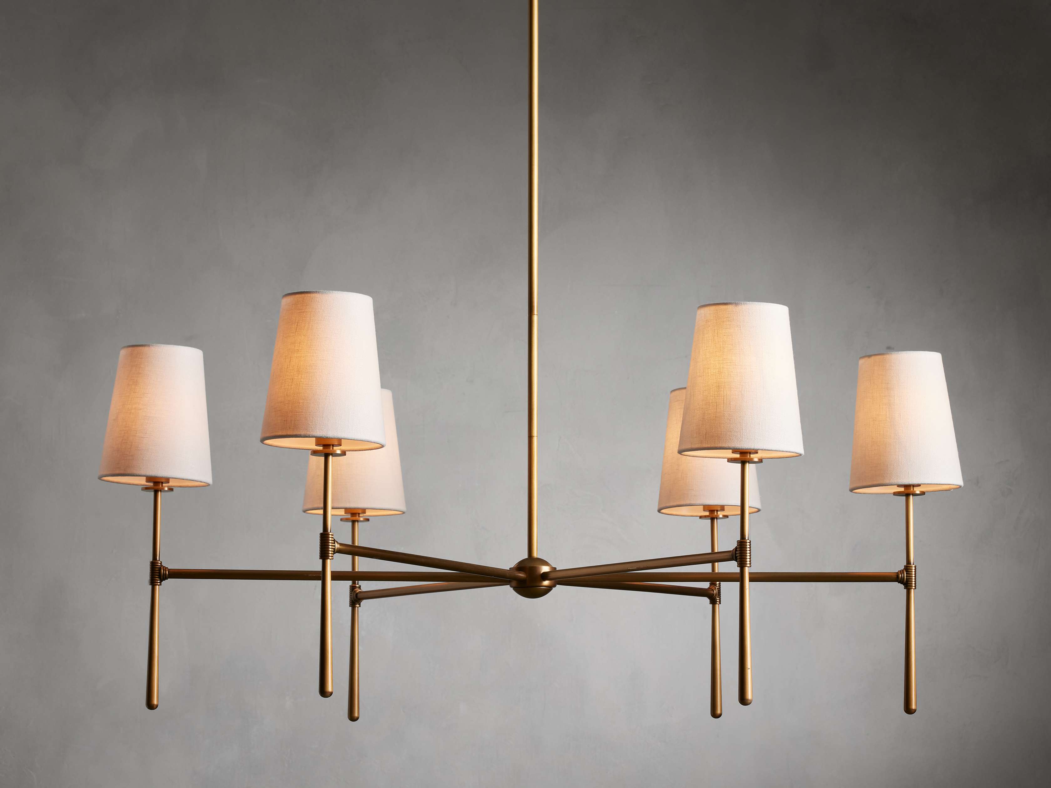Rhodes Round Chandelier - Elegant Bronze & Brass