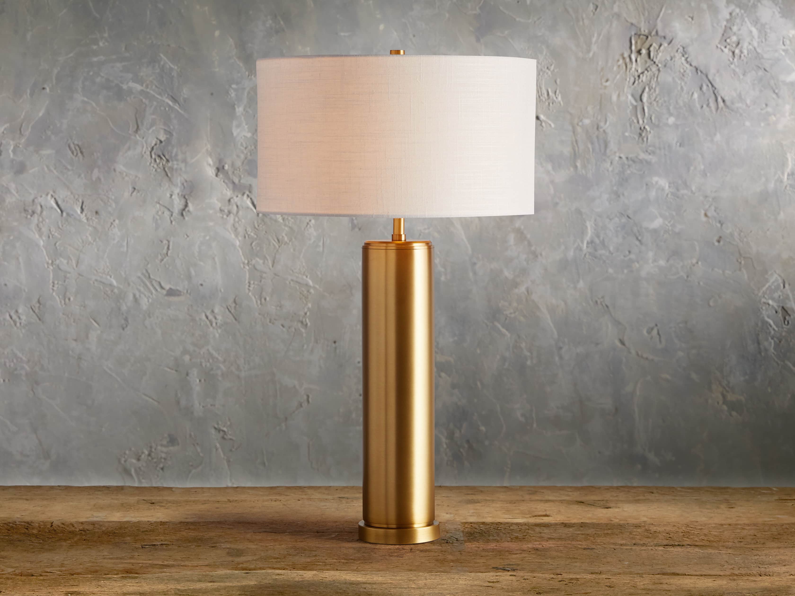 Linden Table Lamp - Elegant Iron & Linen Design