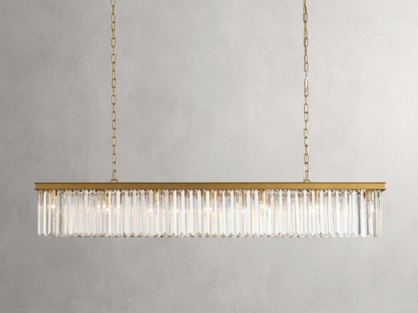 あーらん Leyland Tiered Rectangular Chandelier – Arhaus