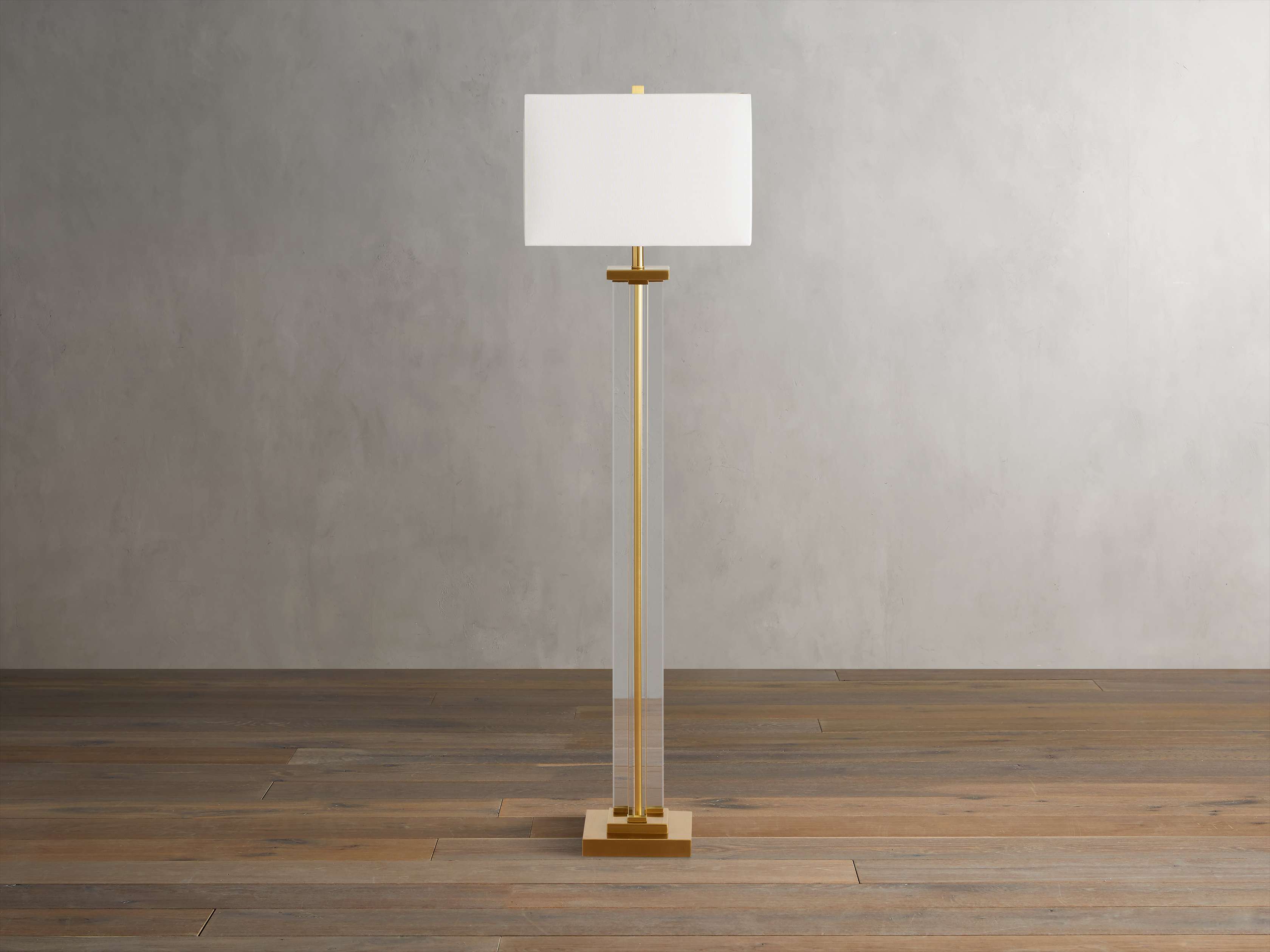 Dawson Floor Lamp - Elegant Crystal & Iron Design