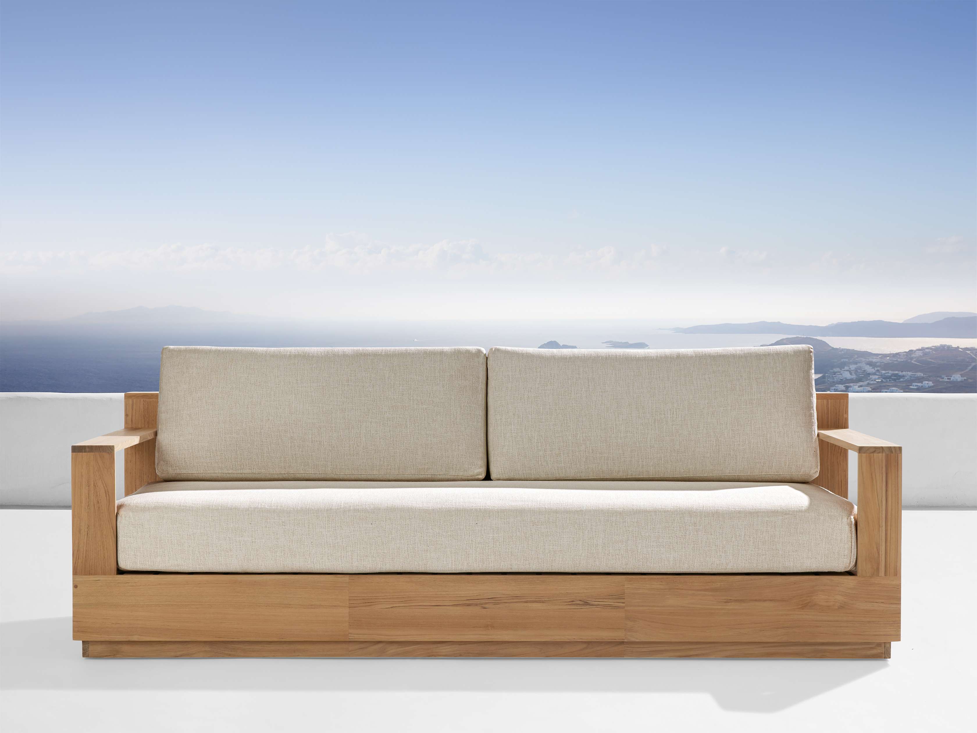 Bal Harbour Teak Outdoor Sofa - Eco-Friendly