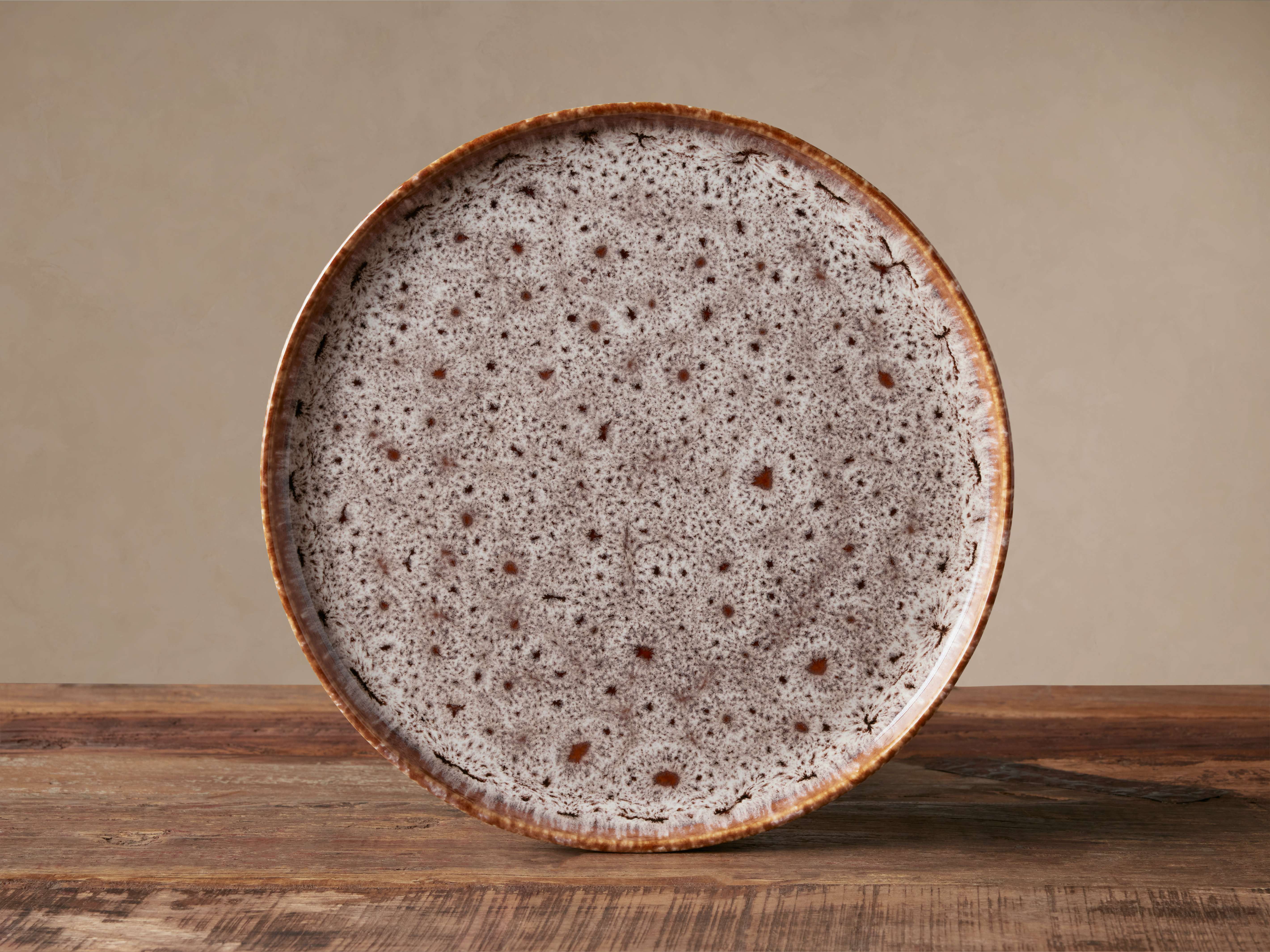 Ronan Dinner Plates in Brown (Set of 4)