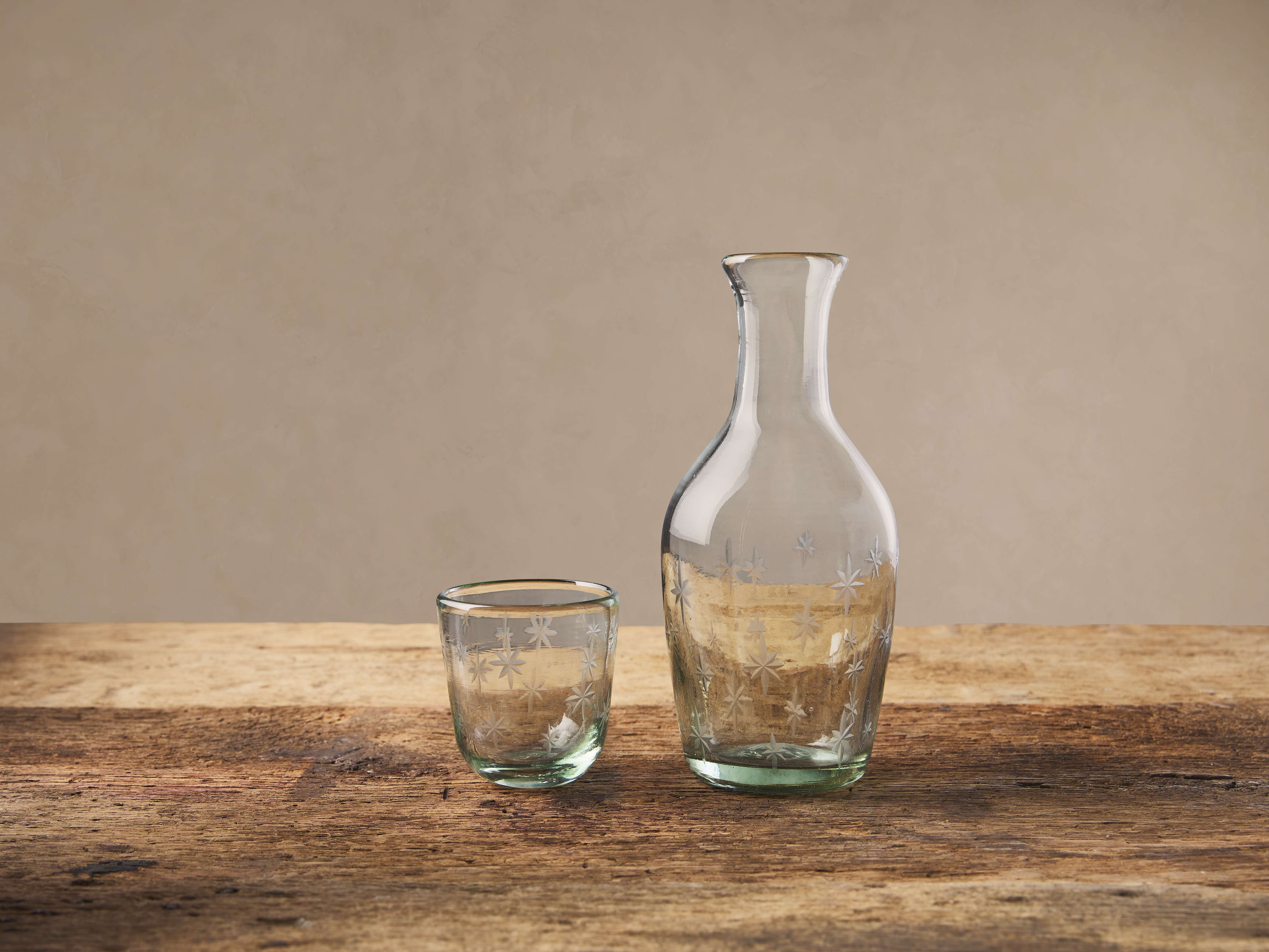 Star Bedside Carafe with Glass