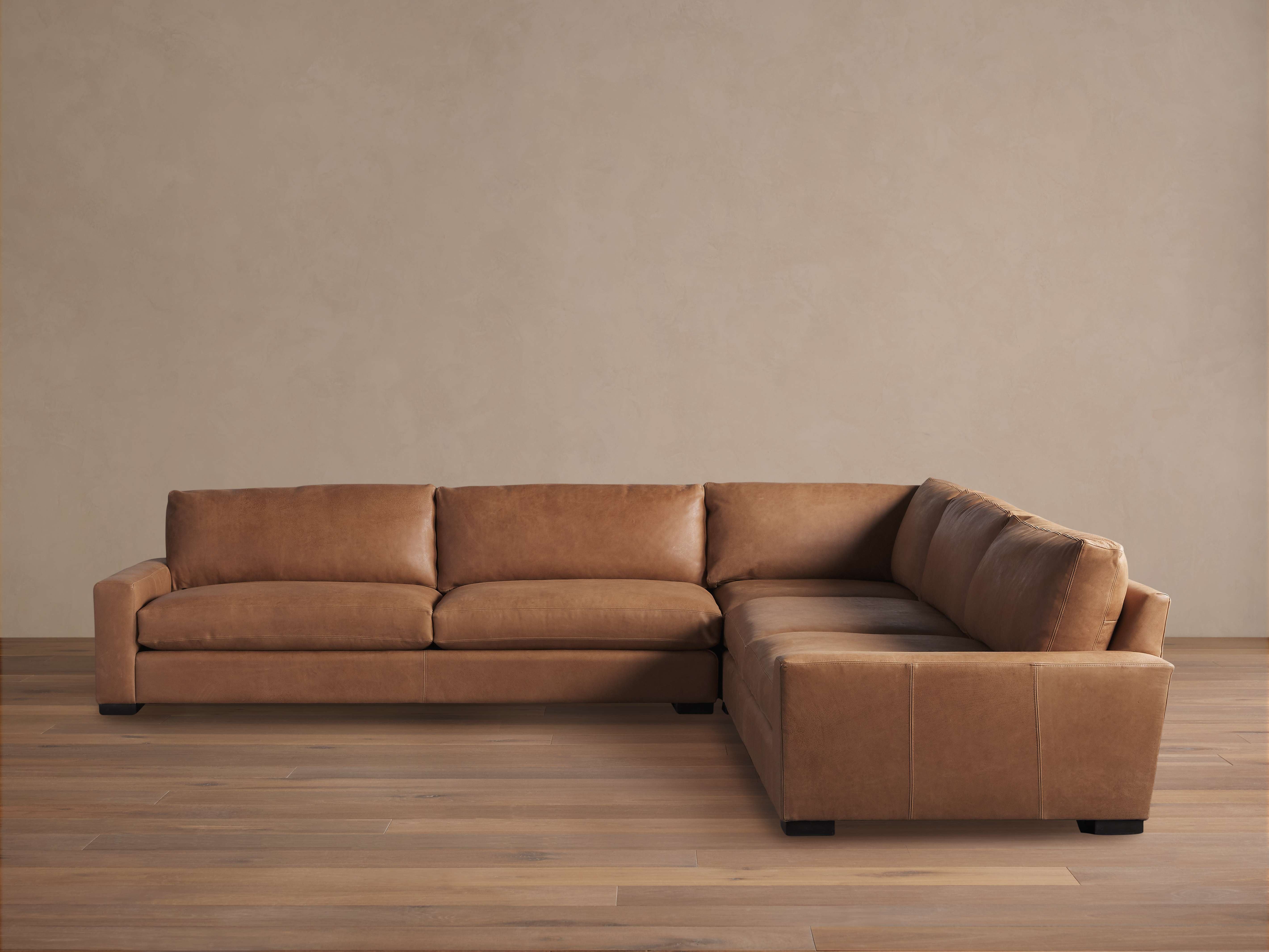 Remington Leather Corner Sectional - 3 Piece Set
