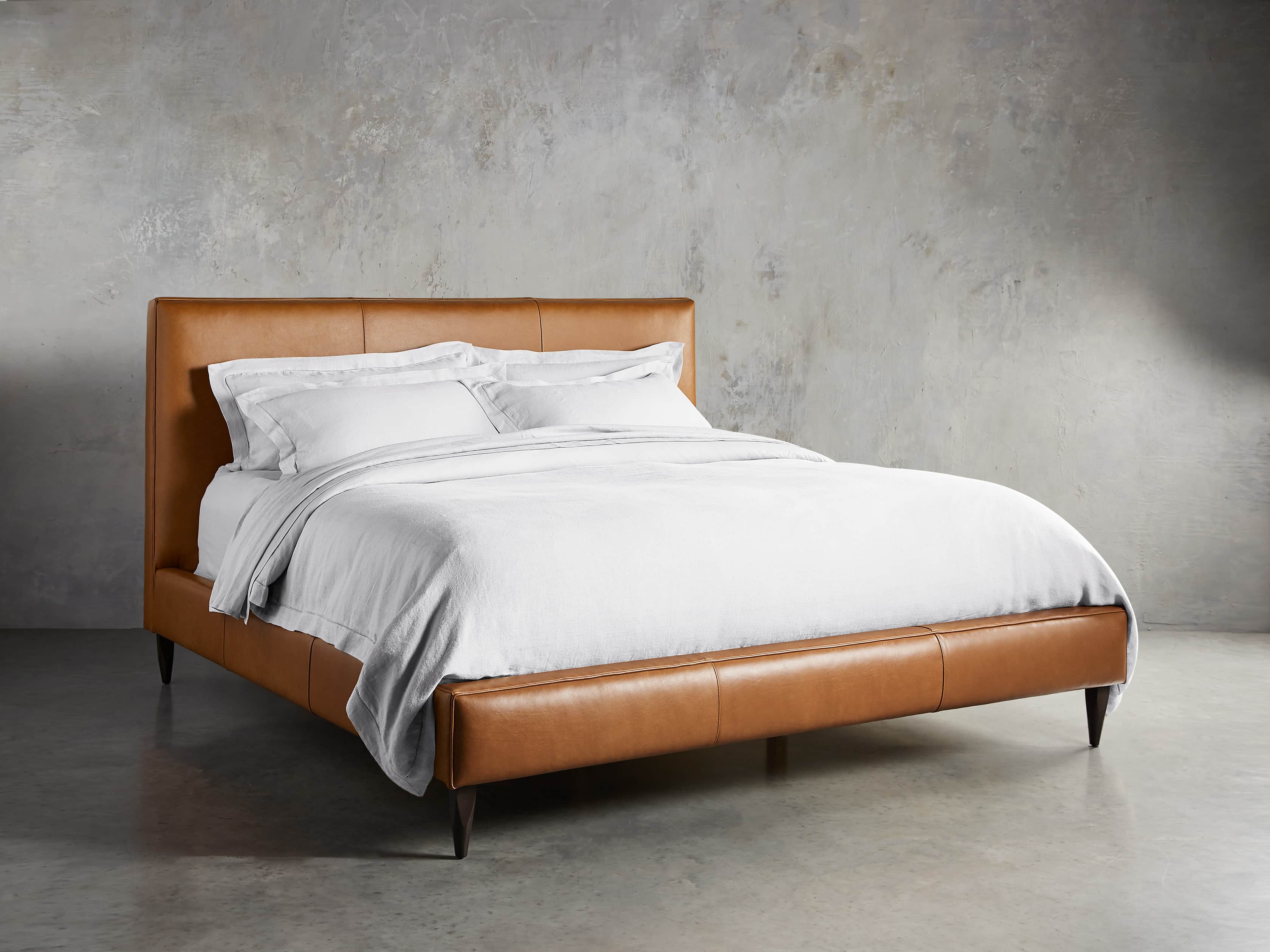 Andes Leather Bed - Modern Comfort