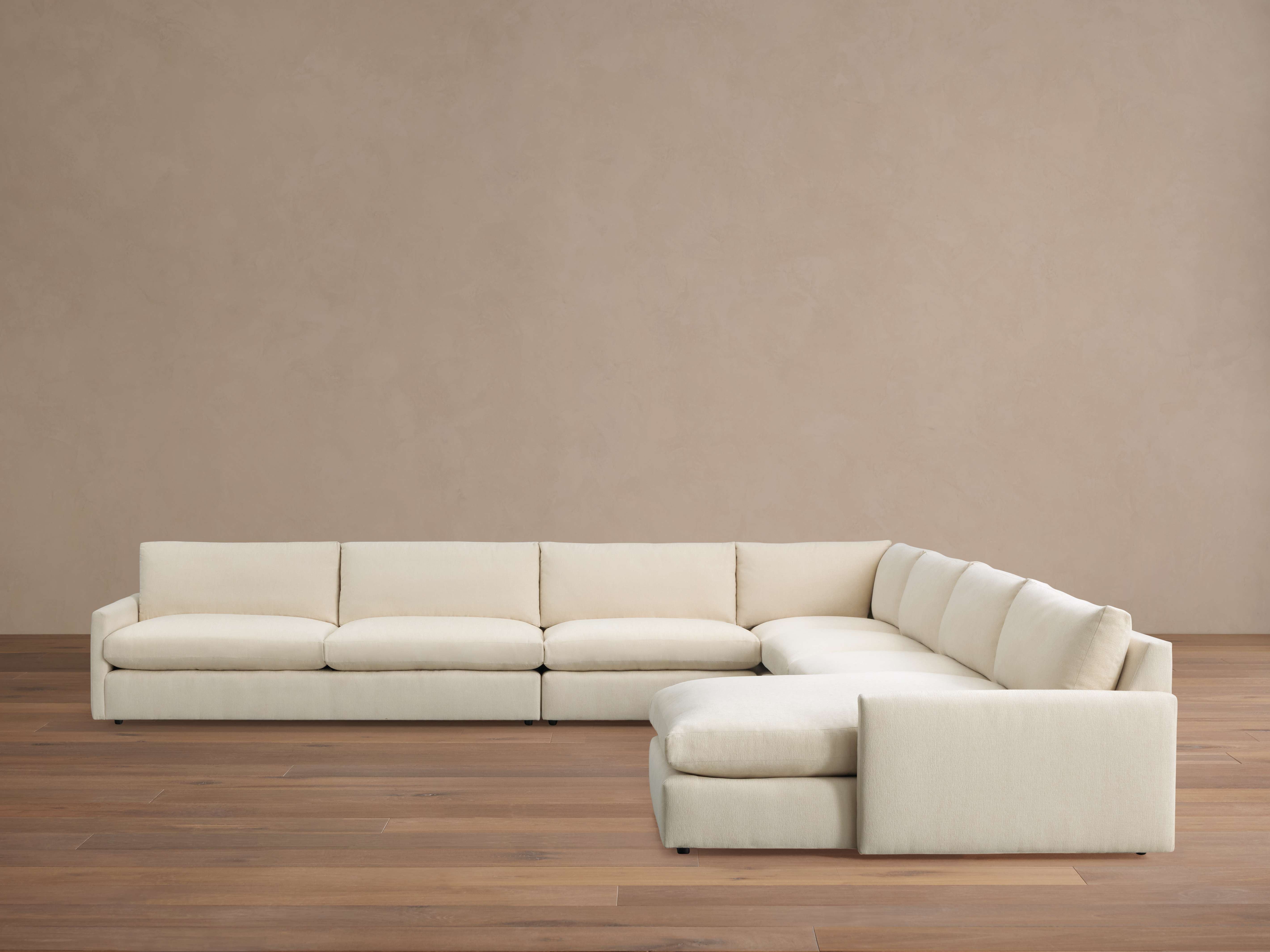 Kipton Five-Piece Chaise Sectional